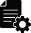message with setting icon