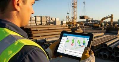 Monitor live location of equipment and heavy material with ble tracker