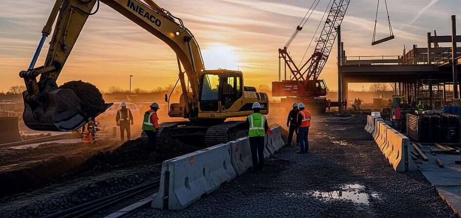 Bluetooth tracker used for track assets like heavy machines, materials, people on construction site