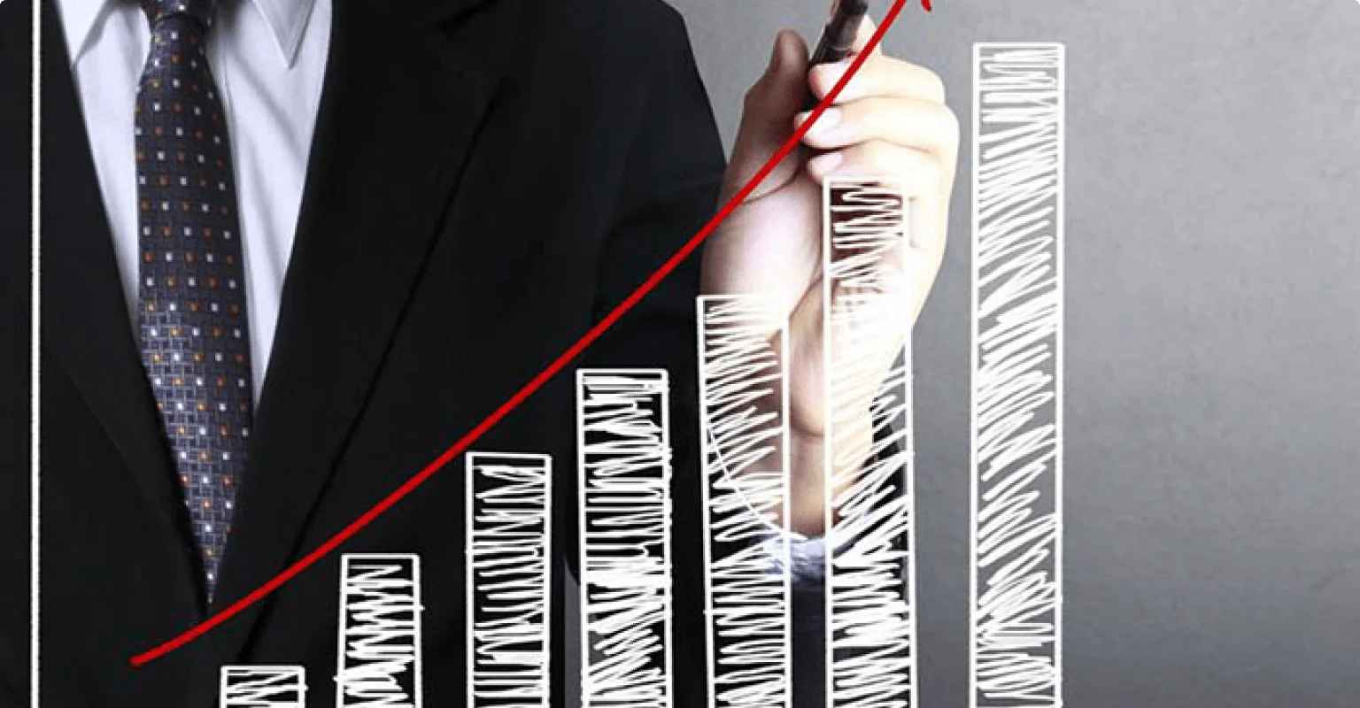 A graph which is show how increasing digital signage in India market every day in this image